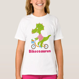 Bikeosaurus white tシャツ