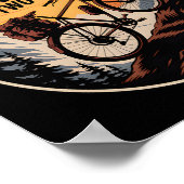 Bikepacking Outdoor Mountain Biking Chasing Horizo ポスター (角)