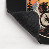 Bikepacking Outdoor Mountain Biking Chasing Horizo マウスパッド (コーナー)