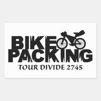 Bikepacking: Tour Divideステッカー 長方形シール