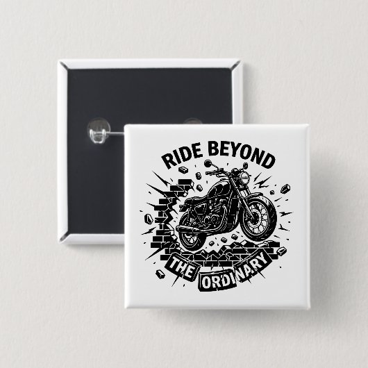 Biker Beyond Limits Ride 缶バッジ (正面&裏面)