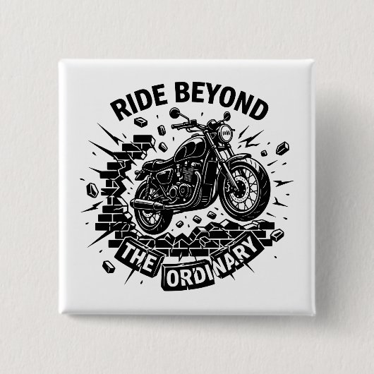 Biker Beyond Limits Ride 缶バッジ (正面)