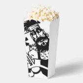 Biker black white popcorn boxes フェイバーボックス (はじけた状態)