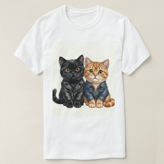 Biker Cats Tシャツ (デザイン正面)