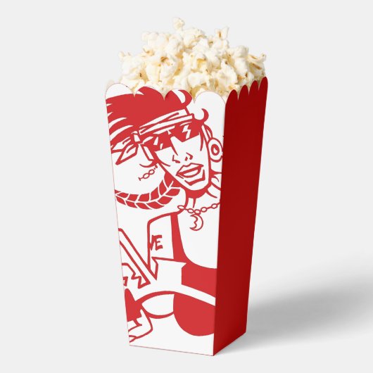 Biker Chick red white red popcorn boxes フェイバーボックス (はじけた状態)