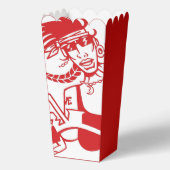 Biker Chick red white red popcorn boxes フェイバーボックス (正面)