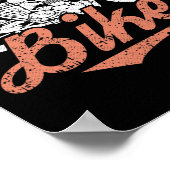 Biker Clic Motorcycle Cool Motorbike Riding Rider ポスター (角)