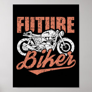 Biker Clic Motorcycle Cool Motorbike Riding Rider ポスター