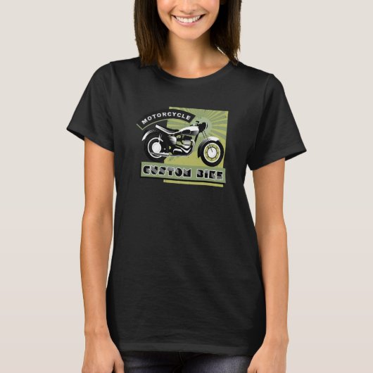 Biker Clothing Ride Legendary Motorcycles Tシャツ (正面)