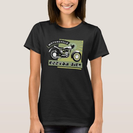 Biker Clothing Ride Legendary Motorcycles Tシャツ (正面)