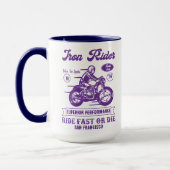 Biker Club Style Iron Rider マグカップ (左)