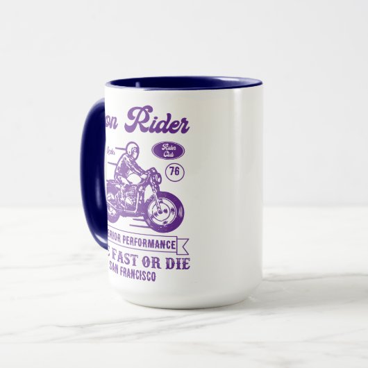Biker Club Style Iron Rider マグカップ (正面左)