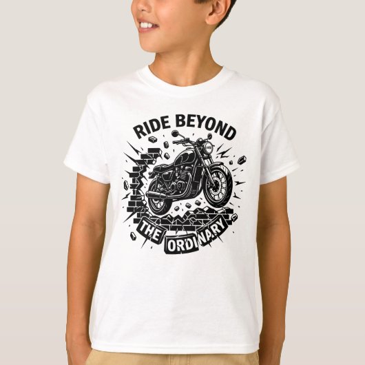 Biker Freedom Break Boundaries Tシャツ (正面)