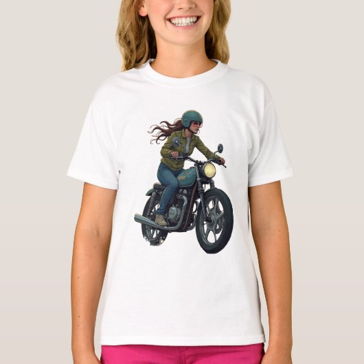 Biker Girl Tシャツ (正面)