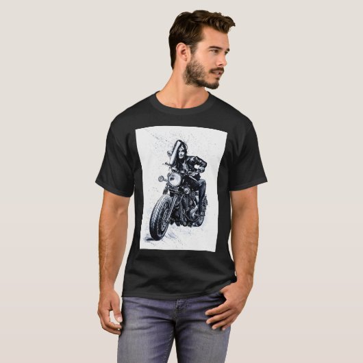 Biker Girl Tシャツ (正面フル)