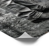 Biker Gothic Wedding Skull Rose Arch Selective  ポスター (角)