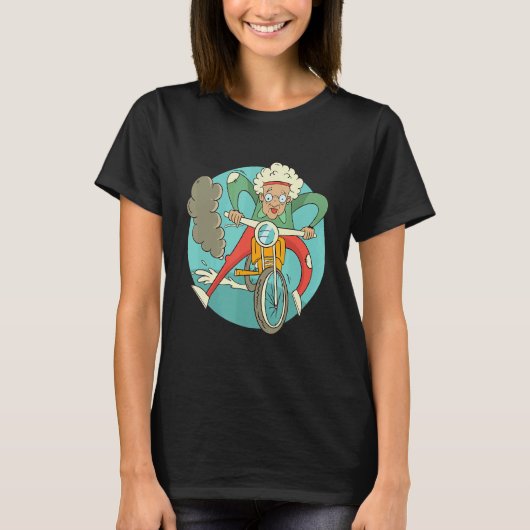 Biker Grandmother   Tシャツ (正面)