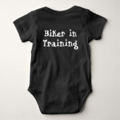 Biker in training ベビーボディスーツ (裏面)