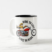 Biker motard ツートーンマグカップ (正面左)