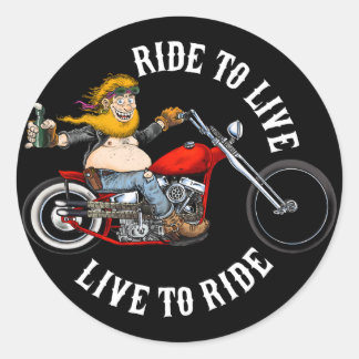 biker motard ride to live ラウンドシール