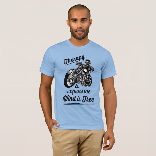 Biker Motorcycle Rider  Tシャツ (正面フル)