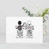 Biker Motorcycle Wedding  サンキューカード (スタンド正面)