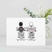 Biker Motorcycle Wedding  サンキューカード (スタンド正面)