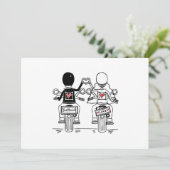 Biker Motorcycle Wedding  サンキューカード (スタンド正面)