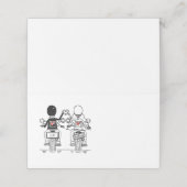 Biker Motorcycle Wedding  プレイスカード (外部開封)