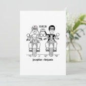 Biker Motorcycle Wedding 招待状 (スタンド正面)