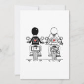 Biker Motorcycle Wedding Evening Reception 招待状 (正面)