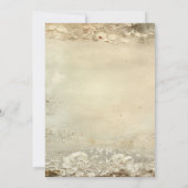 Biker Motorcycle Wedding Gold White 招待状 (裏面)