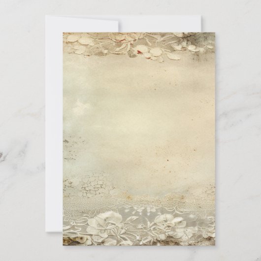 Biker Motorcycle Wedding Gold White 招待状 (裏面)