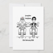 Biker Motorcycle Wedding Invitation 招待状 (正面)