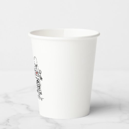 Biker Motorcycle Wedding Party 紙コップ (左)