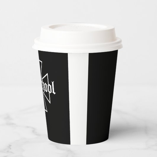 Biker Motorrad Eisernes Kreuz Oldschool Chopper 紙コップ (左)