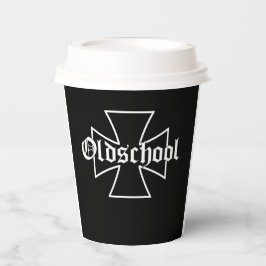 Biker Motorrad Eisernes Kreuz Oldschool Chopper 紙コップ