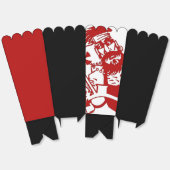 Biker red white black popcorn boxes フェイバーボックス (見開き)