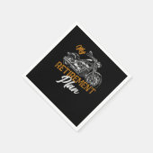 Biker Retrovintage My Retirement Plan Grandpa スタンダードカクテルナプキン (角)