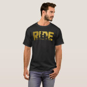 Biker RIDE Motorcycle Tシャツ (正面フル)