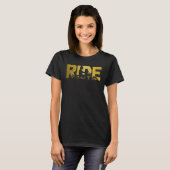 Biker RIDE Motorcycle Tシャツ (正面フル)