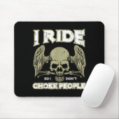 Biker Ride So I Dont Choke People Funny Motorcycle マウスパッド (マウス)