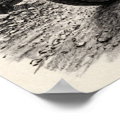 Biker Rides Past Mount Rushmore Presidents Sunset  ポスター (角)