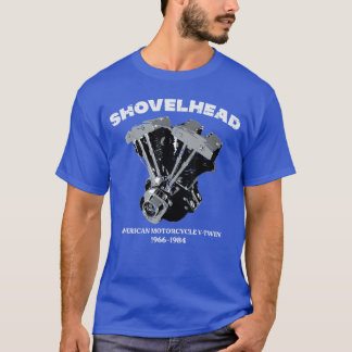 Biker Shovelhead Motorcycle Engine Vintage Men Wom Tシャツ