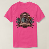 Biker Skelett Death Mystic Bone 270 Tシャツ (デザイン正面)