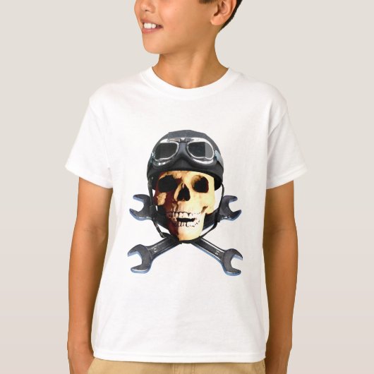 Biker Skull B Tシャツ (正面)