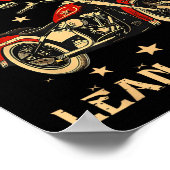 Biker When Life Throws You A Curve Motorcycle Men  ポスター (角)