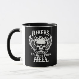 Bikers Born In Straight From Hell, Mug マグカップ