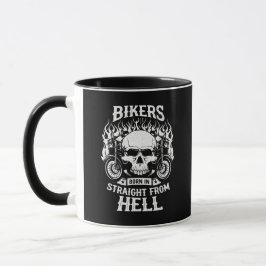 Bikers Born In Straight From Hell, Mug マグカップ