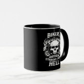 Bikers Born In Straight From Hell, Mug マグカップ (正面右)